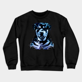 Rottweiler Stencil Police Dog Design Crewneck Sweatshirt